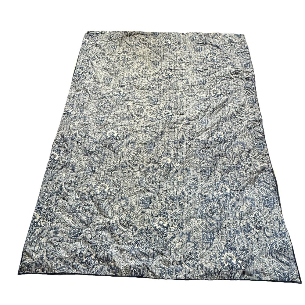 Woolrich Home Paisley Throw Blanket Blue 62x86 Twin‎ Quilt